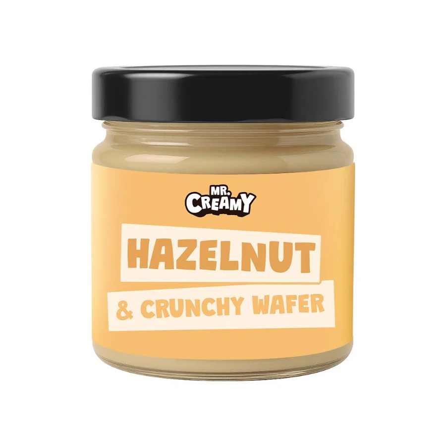 Mr. Creamy Avellana & Crujiente Wafer 200g Crema para Untar