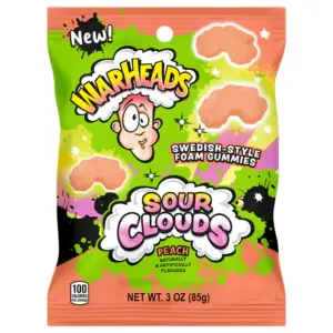 Warheads Sour Clouds Peach 85g