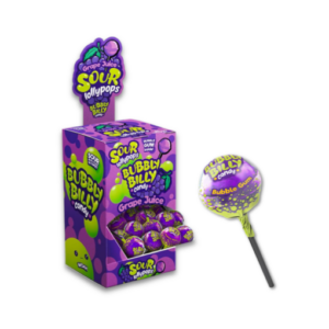 Bubbly Billy Lollypops Grape Juice 17gr 1 unidad