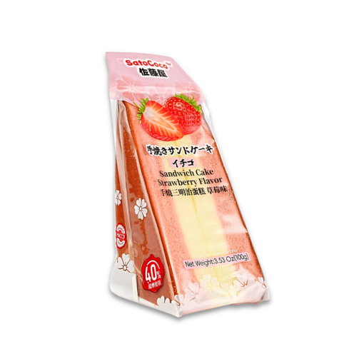 SatoCoco Sandwich Strawberry Cake 100g