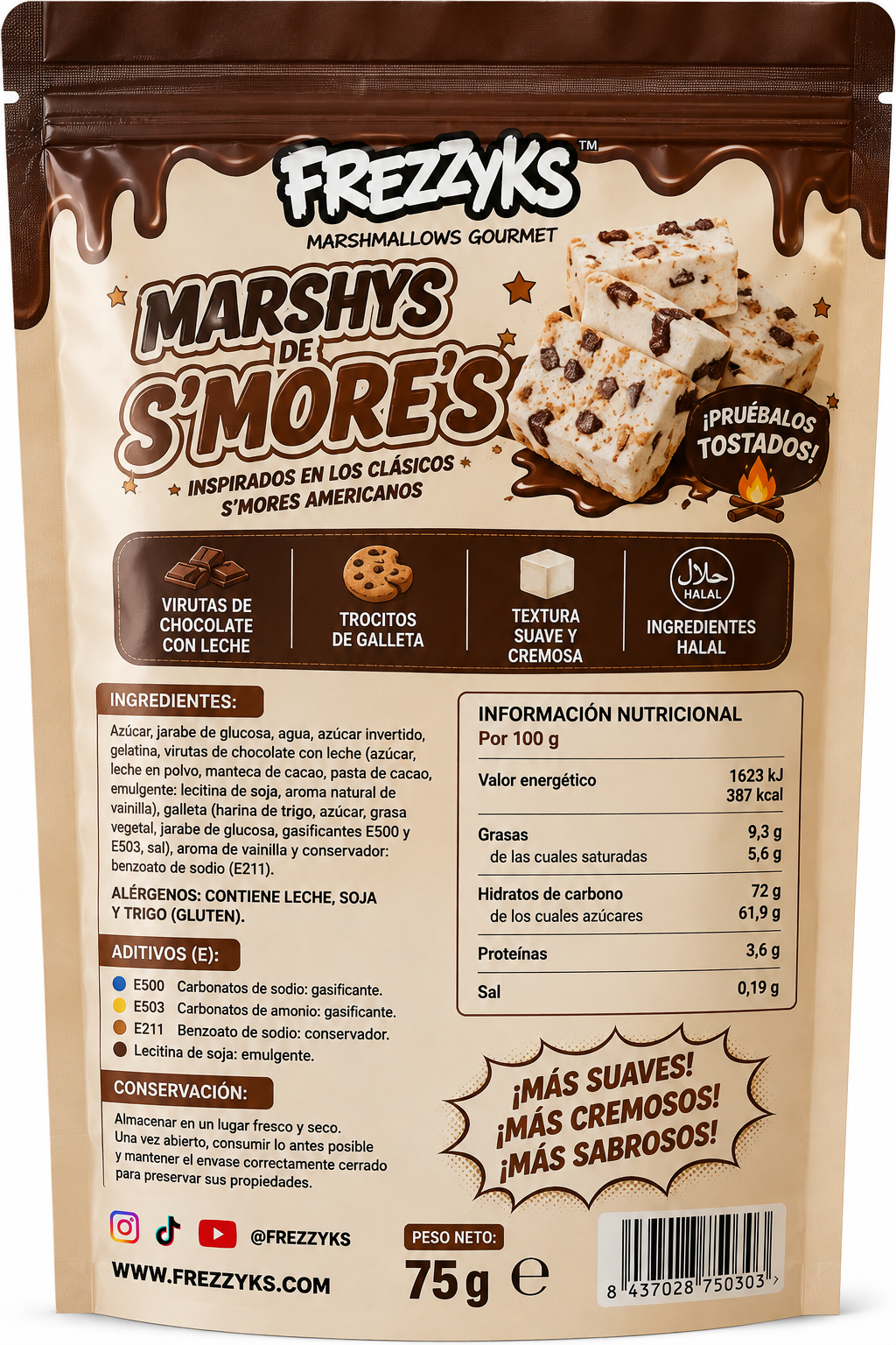 Marshys de S’more’s Frezzyks – 75g - Imagen 2