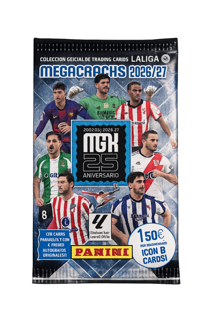Panini La Liga Megacracks 2026/27 – Sobre 8 Cards 1 unidad
