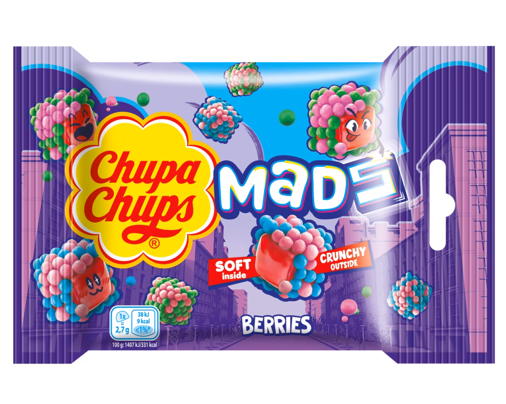 Chupa Chups Mads Berries Sachet 45g