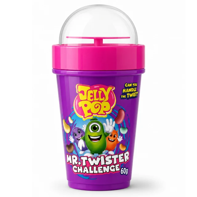 Hot Chip Jelly Pop Mr. Twister Challenge Spin Cup 60g