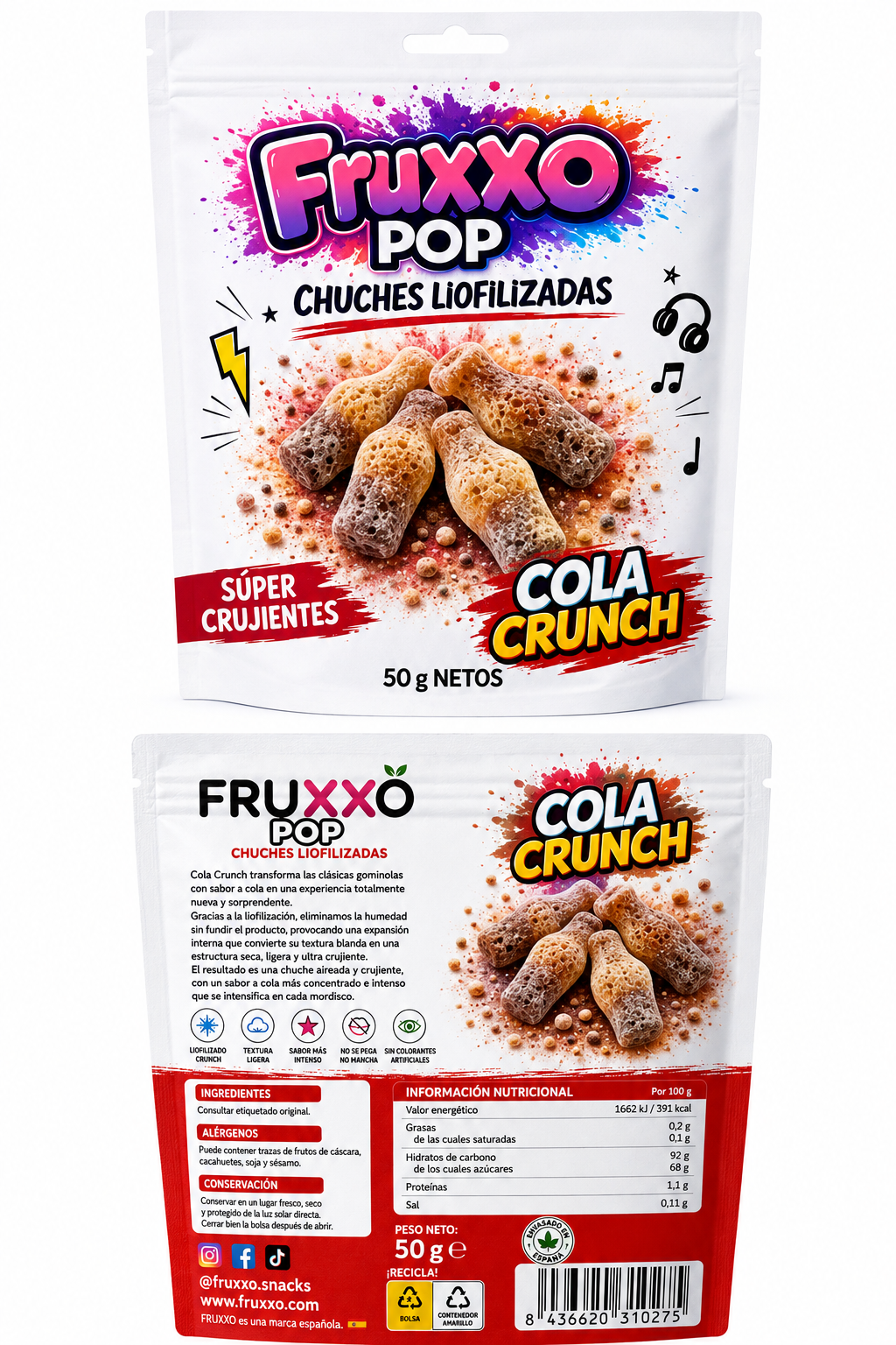 Cola Crunch FRUXXO POP 50g