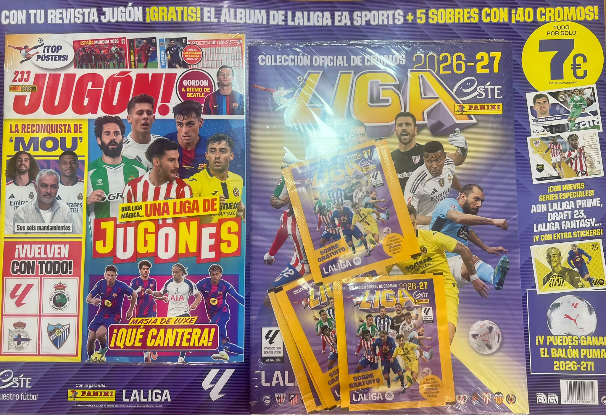 Panini Liga Este 2026/27 Pack Lanzamiento – Álbum + Revista Jugón + 5 Sobres