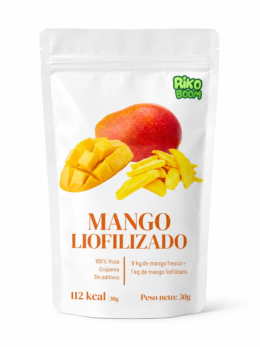 Mango Liofilizado Natural Crujiente 30GR Rikoboom