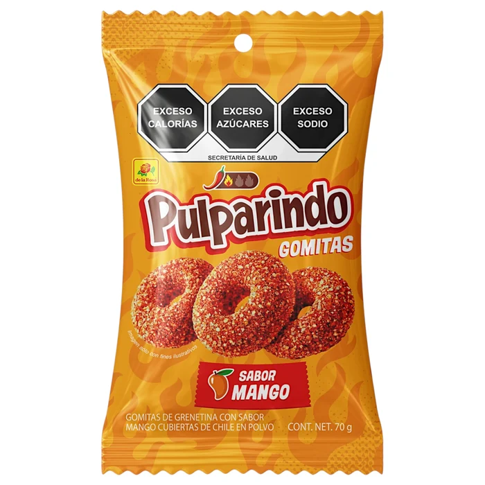 De La Rosa Pulparindo Gummy Rings Mango 70g 🥭🌶️