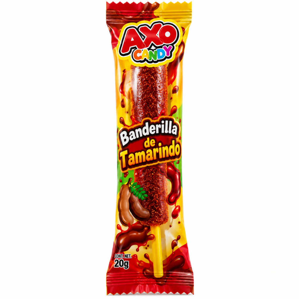 Axo Candy Banderilla de Tamarindo 20g – 1 Unidad 🌶️🍬