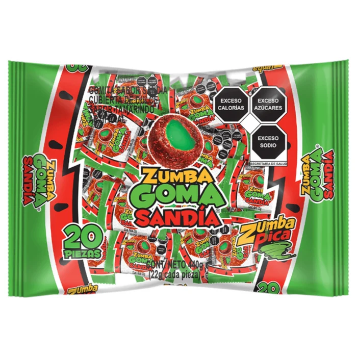 Zumba Pica Goma Sandía 22g – 1 Unidad 🍉🌶️