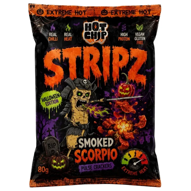 Hot Chip Stripz Scorpio Halloween Edition 80g – 1 Bolsa