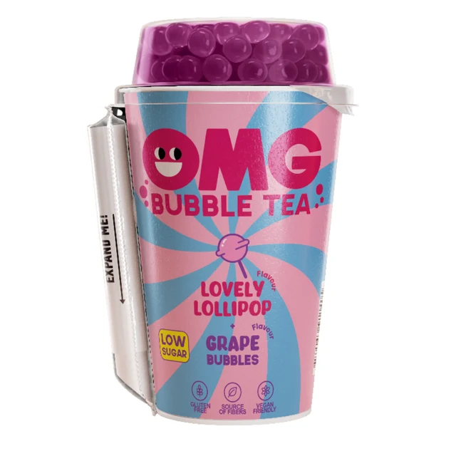 OMG Bubble Tea Lovely Lollipop & Grape