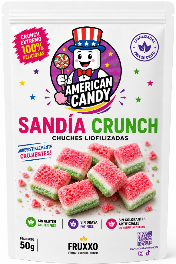 American Crunch Sandía – Chuches Liofilizadas 50g