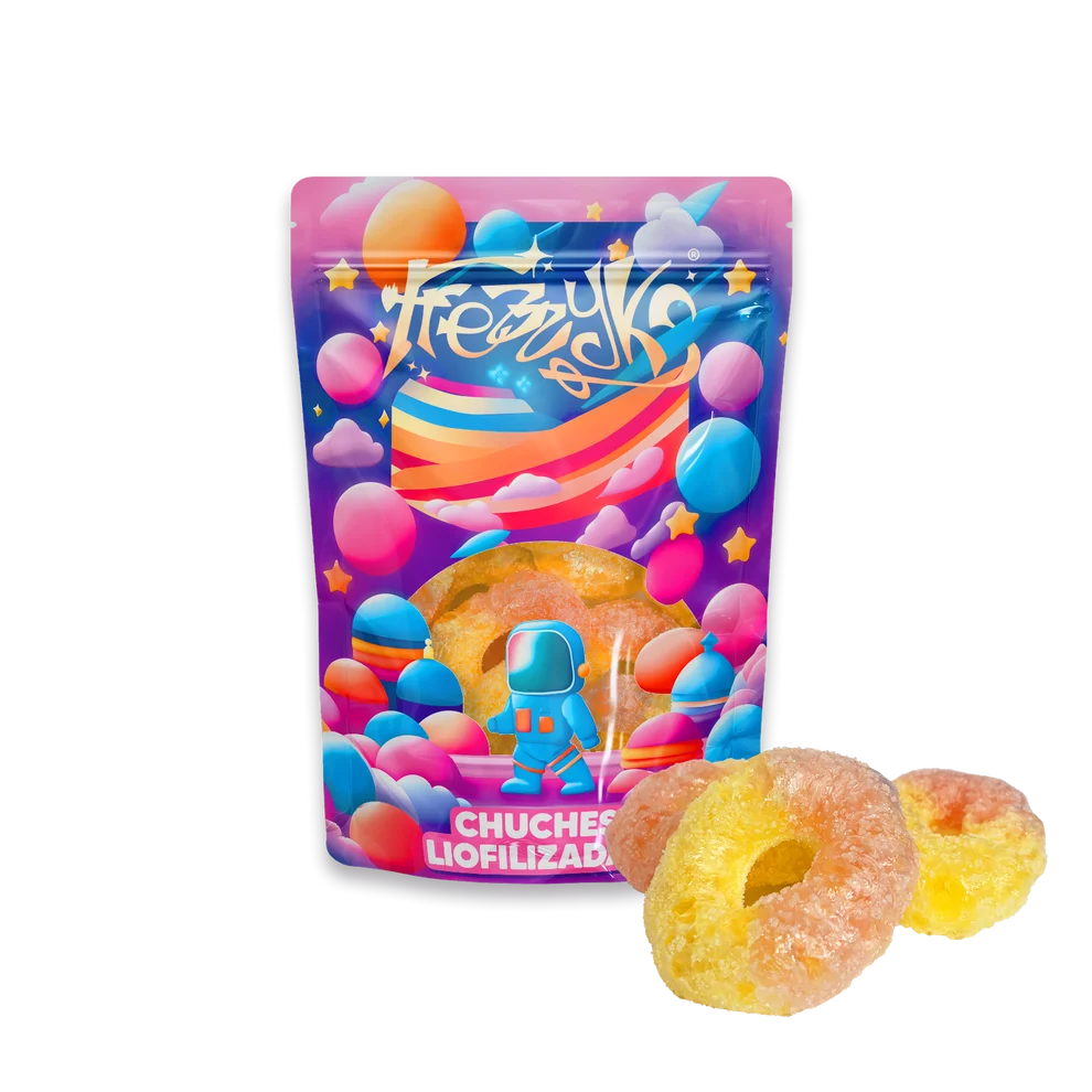 Aros de Melocotón Liofilizados Frezzyks