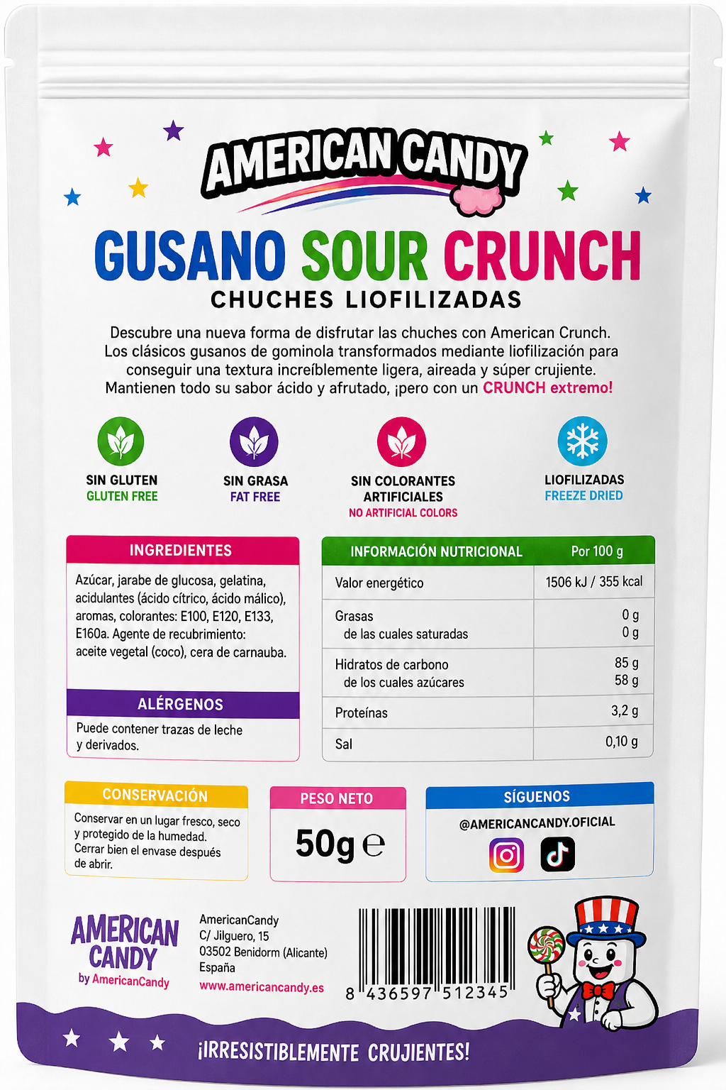 American Crunch Pack Degustación – 3 Bolsas - Imagen 2