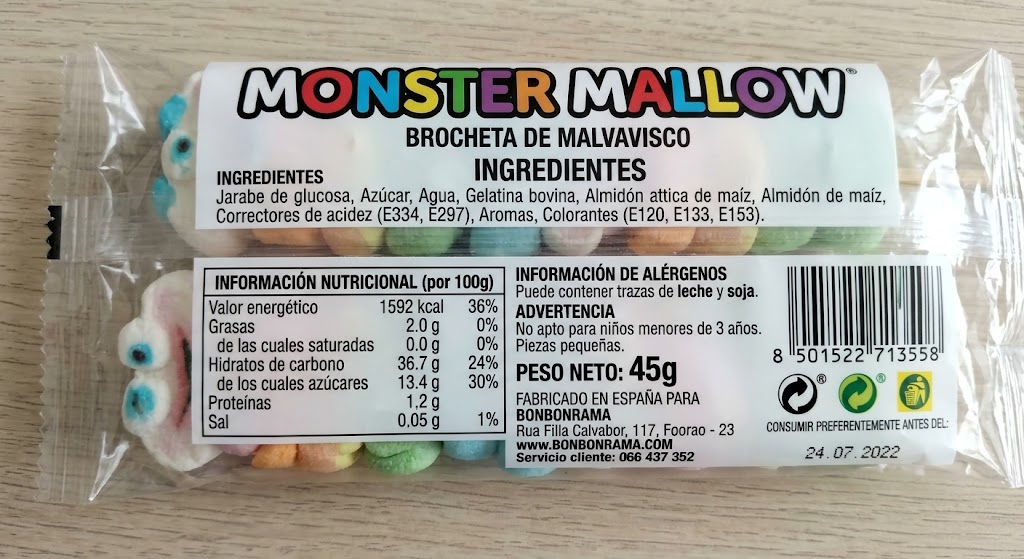 Monster Mallow Halloween 50g – 1 Unidad - Imagen 2
