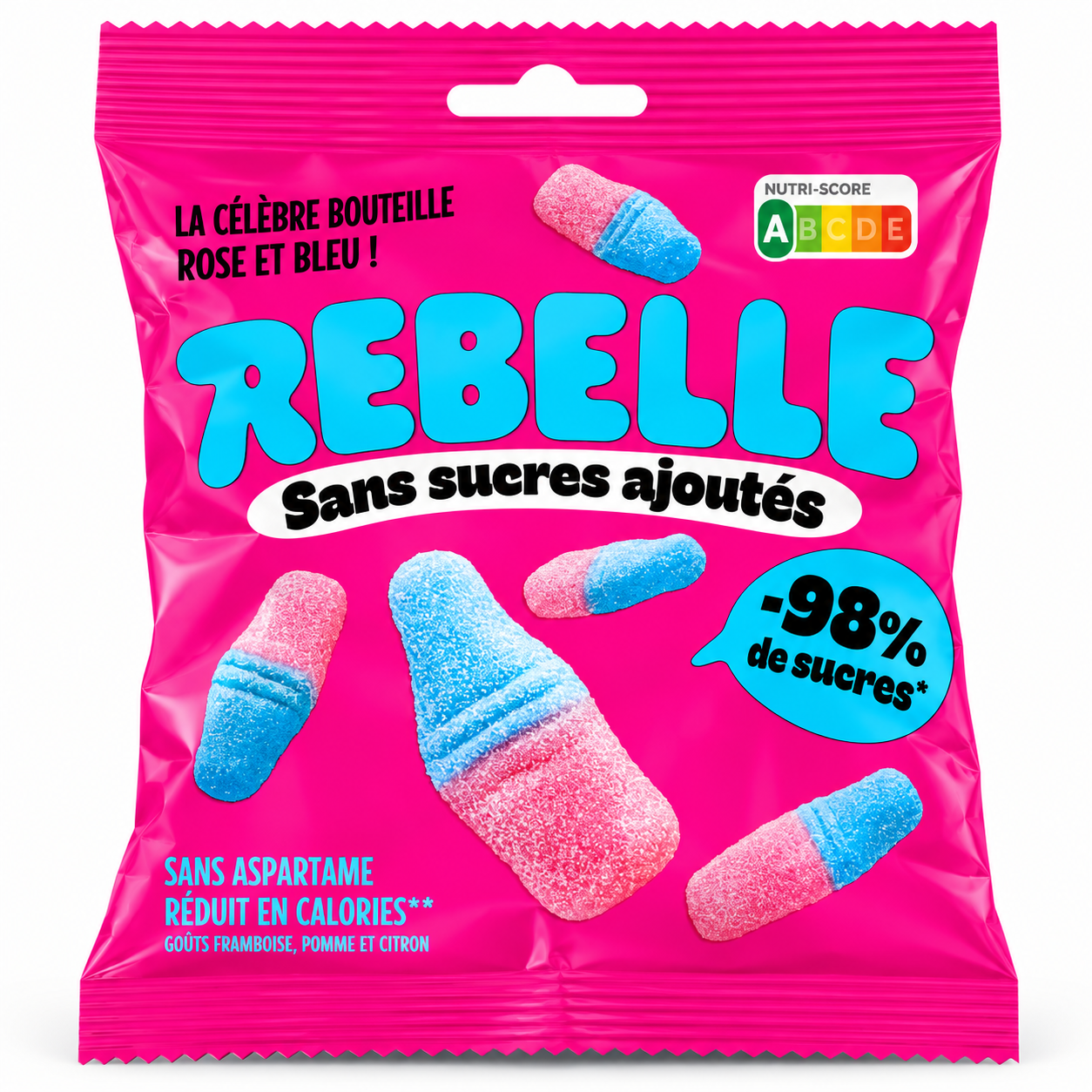 Rebelle Pink & Blue Bottles Sugar Free 50g