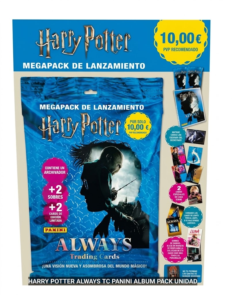 Harry Potter Always Panini – Megapack de Lanzamiento con Álbum y Sobres de Cartas Coleccionables