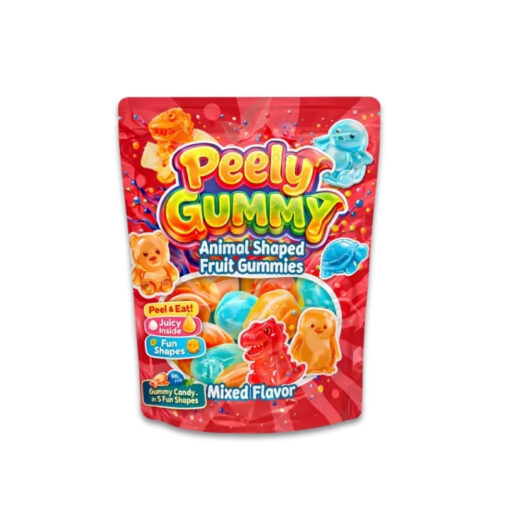 Peely Gummy Animal Shaped Fruit Mixed 60g 🐾🍓