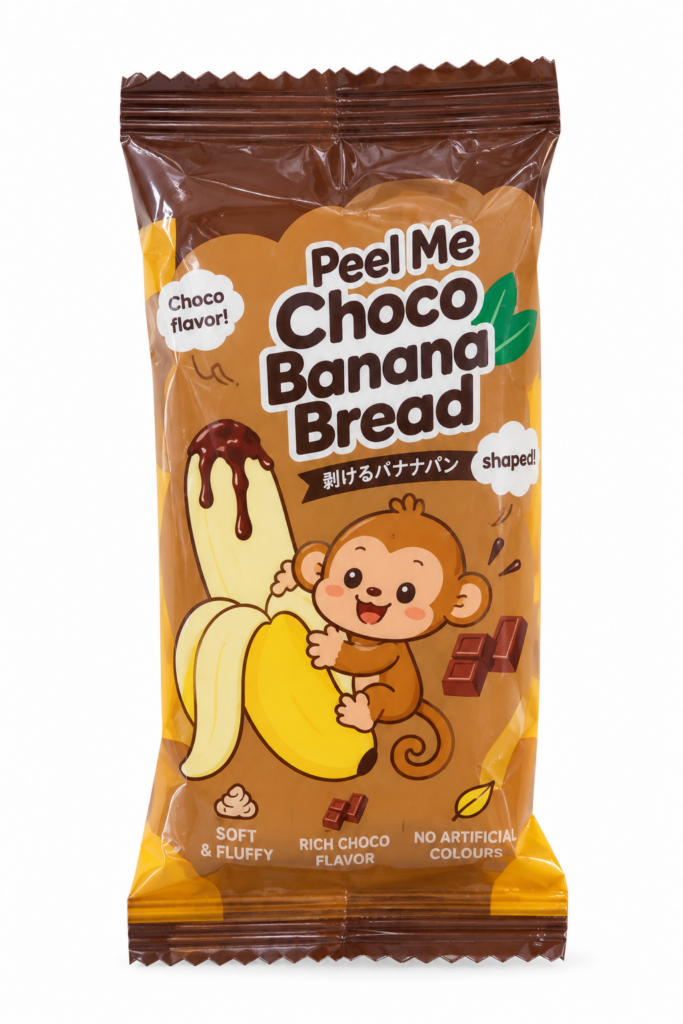 Peel Me Choco Banana Bread 🍌🍫