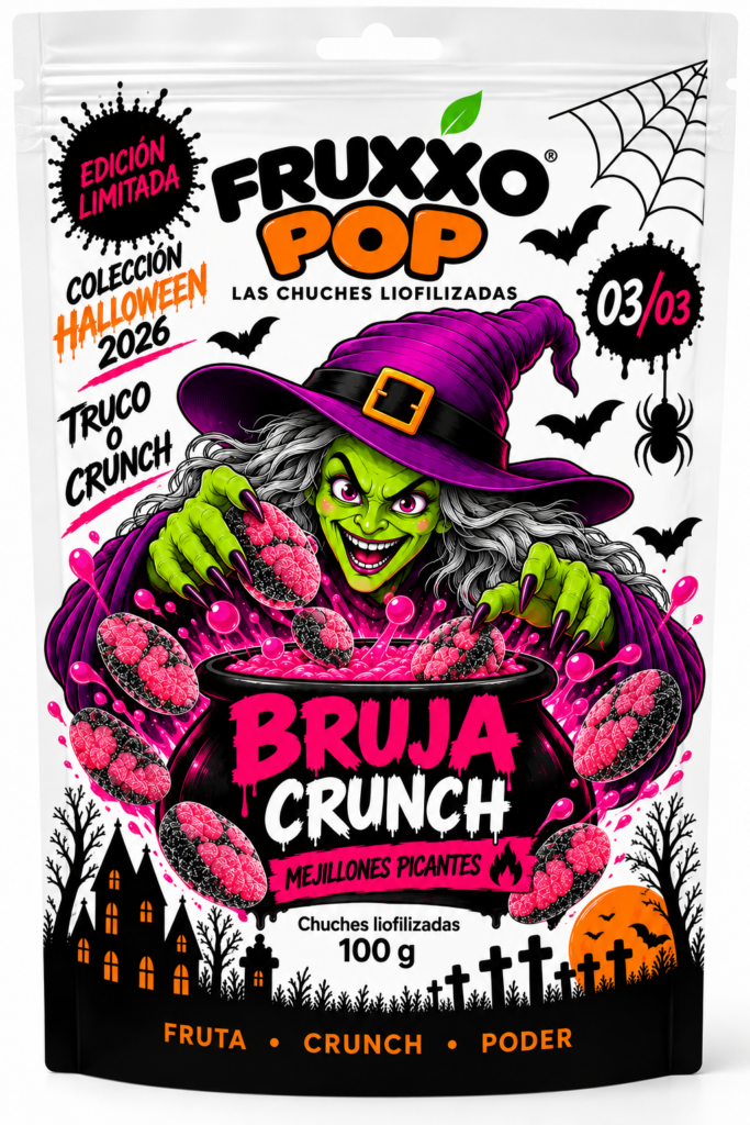 🧙 FruXXO POP Bruja Crunch 100g – Edición Halloween Limitada