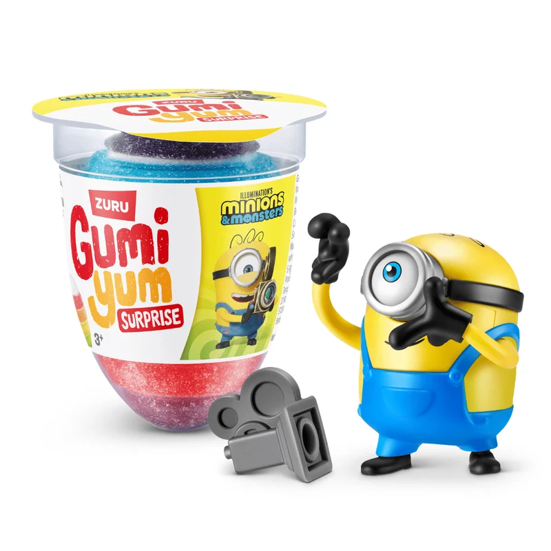 Gumi Yum Surprise Minions & Monsters 26g – Gominola con Juguete Sorpresa (1 Unidad)