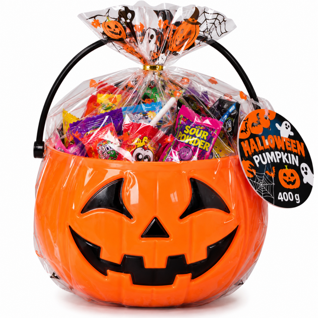 Halloween Pumpkin 400g – Calabaza con Surtido de Chuches 🎃🍬