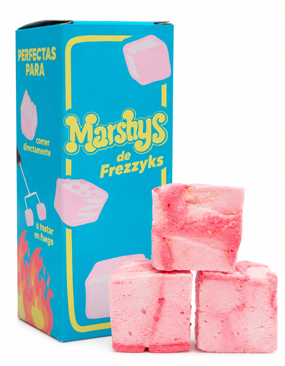Marshys Cheesecake de Fresa 75g – Nubes Rellenas de Tarta de Queso